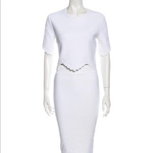 Alexander McQueen white skirt set